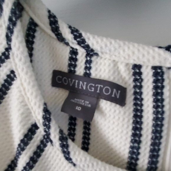 COVINGTON CREAM AND BLACK DRESS - Picture 3 of 4